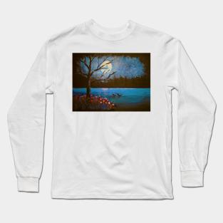 Moonlight night Long Sleeve T-Shirt